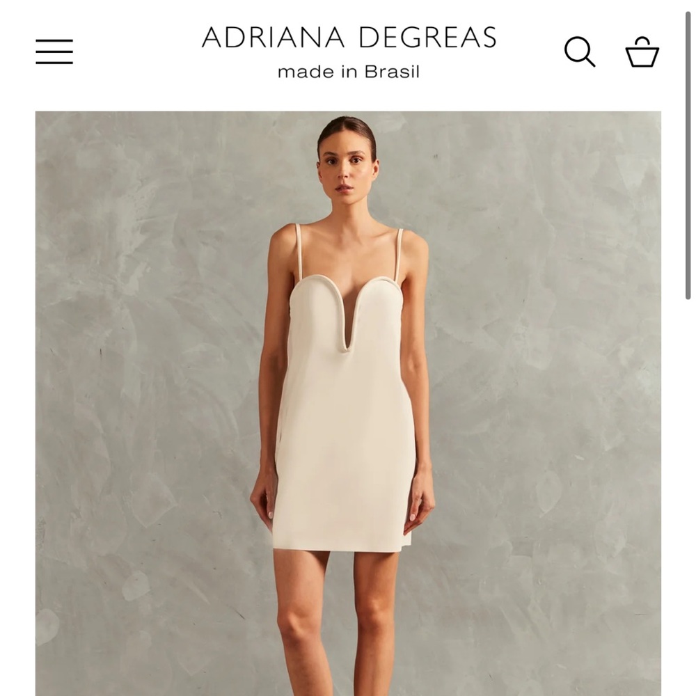 Adriana Degreas X Revolve Glitter gold mini dress